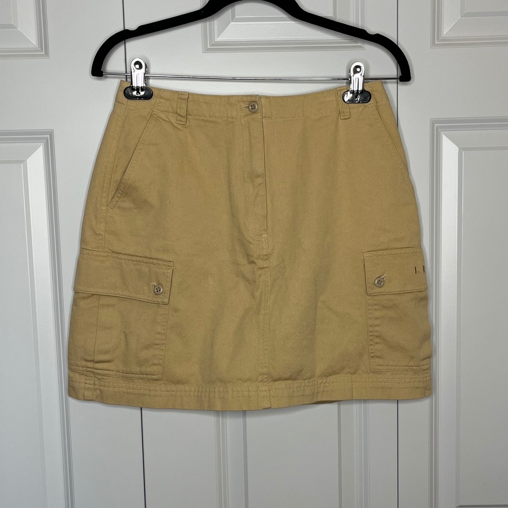 Lauren Ralph Lauren Cargo Mini Skirt Khaki Utility Casual Size 4 - Picture 2 of 7